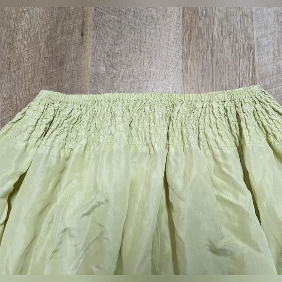 New York & Company Light Green 100% Silk A-line Skirt Size XS - Picture 6 of 8